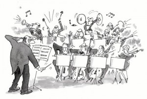 Cartoon orchestra